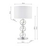 Dar Lighting Dar - Innsbruck Table Lamp Polished Chrome With Shade