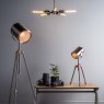 Dar Lighting Dar - Jake Task Floor Lamp Antique Silver And Copper