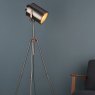Dar Lighting Dar - Jake Task Floor Lamp Antique Silver And Copper