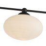 Dar Lighting Dar - Jasper 5 Light Semi Flush Finished in Matt Black