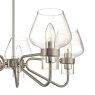 Dar Lighting Dar - Keta 5 Light Semi Flush Satin Chrome Polished Chrome