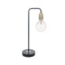 Dar Lighting Dar - Kiefer Table Lamp Black & Antique Brass