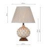 Dar Lighting Dar - Layer Large Table Lamp Cream With Shade