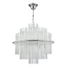 Dar Lighting Dar - Lukas 13 Light Pendant Polished Chrome Glass