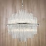 Dar Lighting Dar - Lukas 13 Light Pendant Polished Chrome Glass