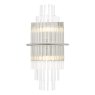 Dar Lighting Dar - Lukas 2 Light Wall Light Polished Chrome Glass