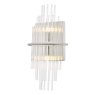 Dar Lighting Dar - Lukas 2 Light Wall Light Polished Chrome Glass