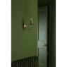 Dar Lighting Dar - Lyzette Wall Light Aged Brass Ribbed Glass