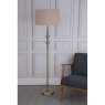 Dar Lighting Dar - Madrid Floor Lamp Antique Brass With Shade