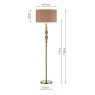 Dar Lighting Dar - Madrid Floor Lamp Antique Brass With Shade