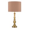 Dar Lighting Dar - Madrid Table Lamp Antique Brass With Shade