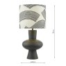 Dar Lighting Dar - Miho Table Lamp Black/Bronze With Shade