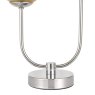 Dar Lighting Dar - Mikara 2 Light Table Lamp Polished Chrome Planet Glass