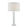 Dar Lighting Dar - Mina Table Lamp Polished Chrome Crystal With Shade