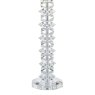 Dar Lighting Dar - Mina Table Lamp Polished Chrome Crystal With Shade