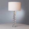 Dar Lighting Dar - Mina Table Lamp Polished Chrome Crystal With Shade