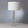 Dar Lighting Dar - Mina Table Lamp Polished Chrome Crystal With Shade