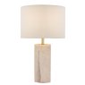 Dar Lighting Dar - Nalani Table Lamp Pink Marble Effect With Shade