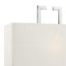 Dar Lighting Dar - Nile Wall Light Polished Chrome With Shade