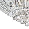 Dar Lighting Dar - Nimbus 5 Light Flush Polished Chrome Crystal