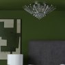 Dar Lighting Dar - Nimbus 5 Light Flush Polished Chrome Crystal