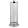 Dar Lighting Dar - Olalla Table Lamp Polished Chrome Clear Glass With Shade