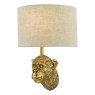 Dar Lighting Dar - Raul Monkey Wall Light Gold With Shade