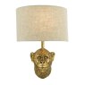 Dar Lighting Dar - Raul Monkey Wall Light Gold With Shade