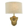 Dar Lighting Dar - Raul Monkey Wall Light Gold With Shade