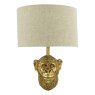 Dar Lighting Dar - Raul Monkey Wall Light Gold With Shade