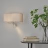 Dar Lighting Dar - Ronda 3 Light Wall Light Ivory With LED Reading Light