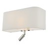 Dar Lighting Dar - Ronda 3 Light Wall Light Ivory With LED Reading Light