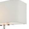 Dar Lighting Dar - Ronda 3 Light Wall Light Ivory With LED Reading Light