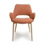 Furniture Link Sydney - Fabric Dining Chair (Brick)
