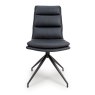Furniture Link Nobo - Swivel Chair (Black Faux Leather)