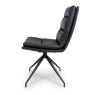 Furniture Link Nobo - Swivel Chair (Black Faux Leather)