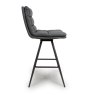 Furniture Link Nobo - Swivel Bar Chair (Grey Faux Leather)