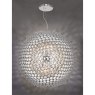 Dar Lighting Dar - Serafina 6 Light Pendant Brushed Chrome Large !!disco!!