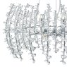 Dar Lighting Dar - Sestina 6 Light Pendant Crystal Beads Chrome Frame