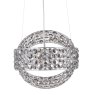 Dar Lighting Dar - Sewanee 3 Light Pendant Smoked Crystal Polished Chrome !!disco!!