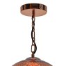 Dar Lighting Dar - Speckle 1 Light Electro Plated Pendant Copper Finish