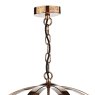 Dar Lighting Dar - Symbol 3 Light Pendant Petrol Copper