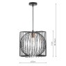 Dar Lighting Dar - Taplow Pendant Black & Copper