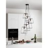 Dar Lighting Dar - Tower 6 Light Cluster Pendant Matt Black Copper