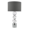 Dar Lighting Dar - Tuke Touch Table Lamp Polished Chrome Crystal With Shade