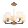 Dar Lighting Dar - Tyler 5lt Pendant Bronze Fitting Only