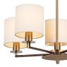 Dar Lighting Dar - Tyler 5lt Pendant Bronze Fitting Only