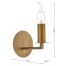 Dar Lighting Dar - Tyler Wall Light Bronze Fitting Only