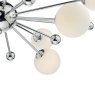 Dar Lighting Dar - Ursa 10 Light Pendant Polished Chrome Opal Glass