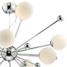 Dar Lighting Dar - Ursa 10 Light Pendant Polished Chrome Opal Glass